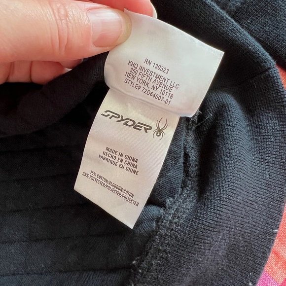 Women's Spyder Long Sleeve Black / Purple Pullover Sweater Size Small / Medium - Picture 11 of 16